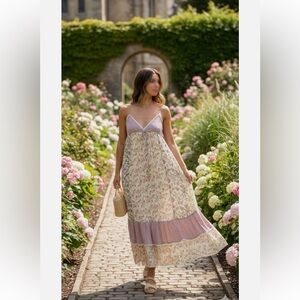 ZARA PATCHWORK FLORAL DRESS